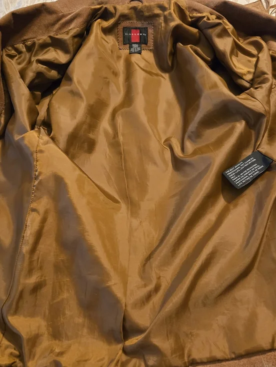 Gallery Vintage Womens Brown Suede Jacket With Fringe Small - Picture 8 of 15